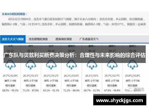 广东队与贝兹利买断费决策分析：合理性与未来影响的综合评估